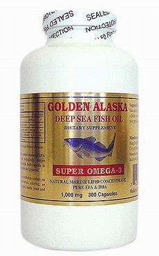 Golden Alaska Deep Sea Fish Oil (1g, 300 softgels)