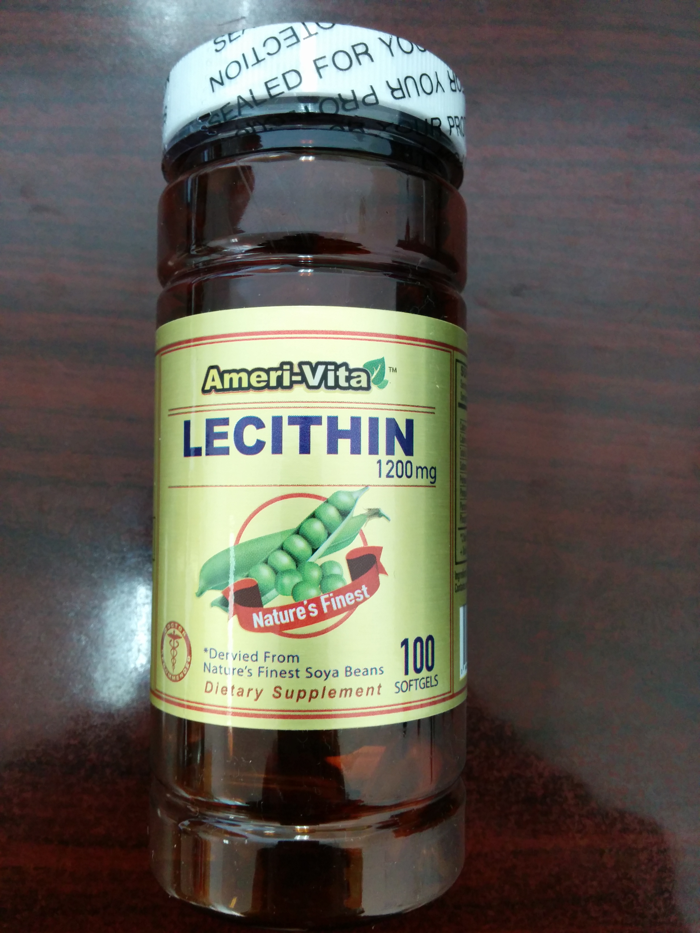 AmeriVita Lecithin (1.2g, 100 softgels)
