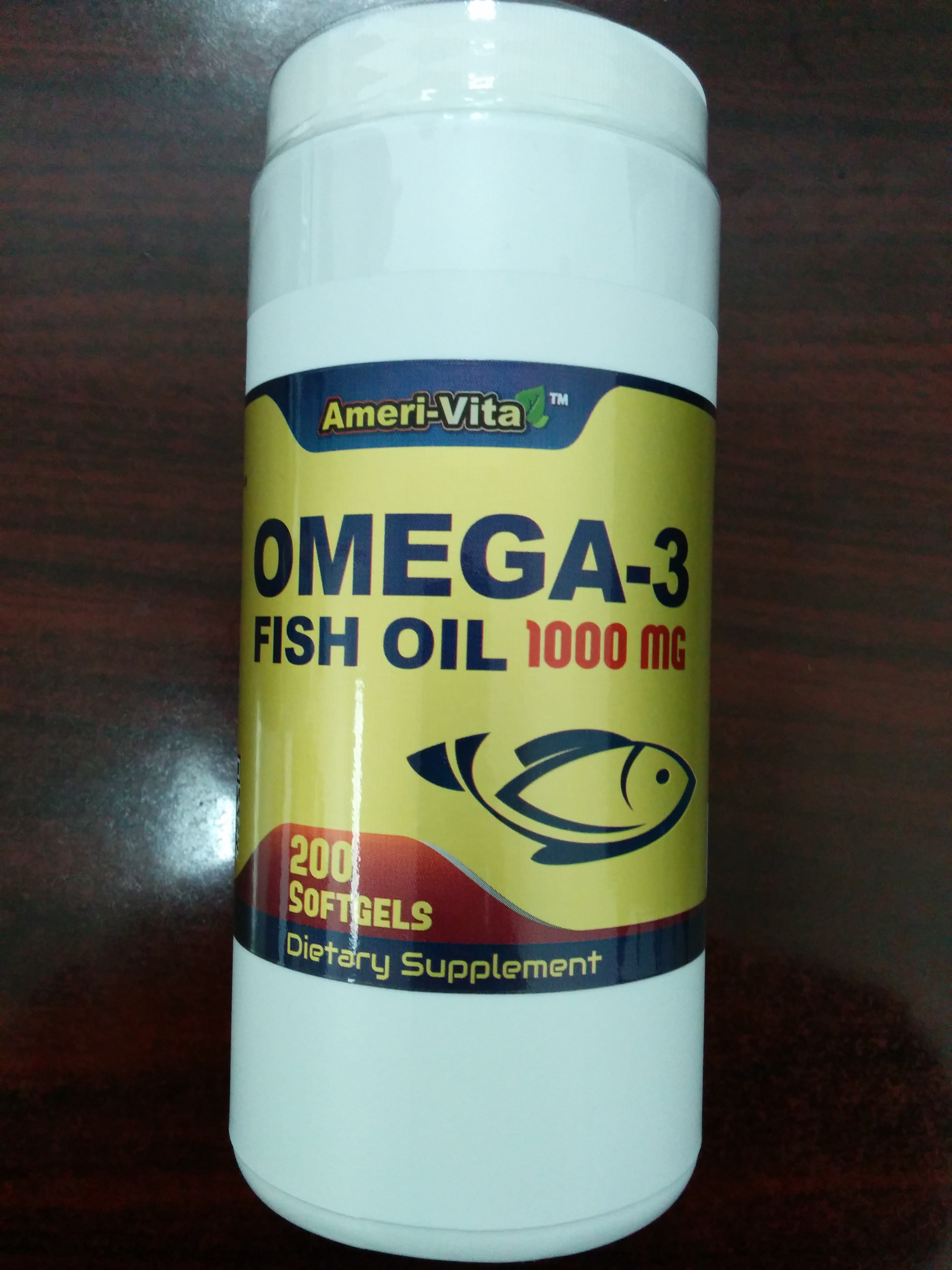 Omega-3 Sea Fish Oil (1g, 200 softgels)