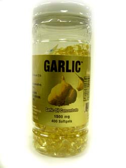 Garlic Oil (3 mg, 500 softgels)