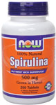 NOW Spirulina (500mg, 200 caps)