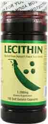 NCB Lecithin (1.0g, 100 softgels)